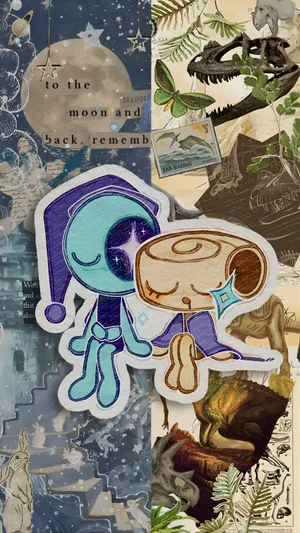 Dandys World Cosmic Adventure Wallpaper