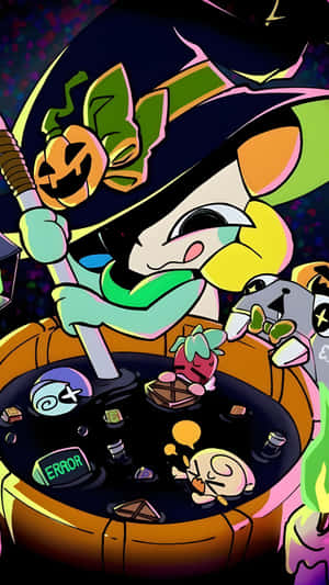 Dandys World Halloween Brew Wallpaper