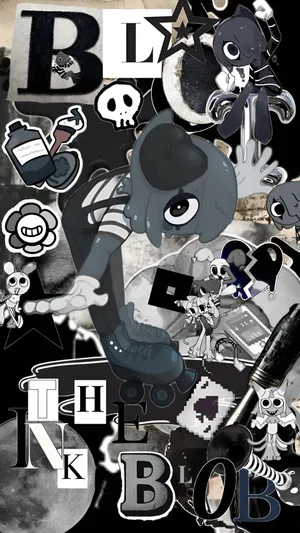 Dandys World Ink Blob Wallpaper