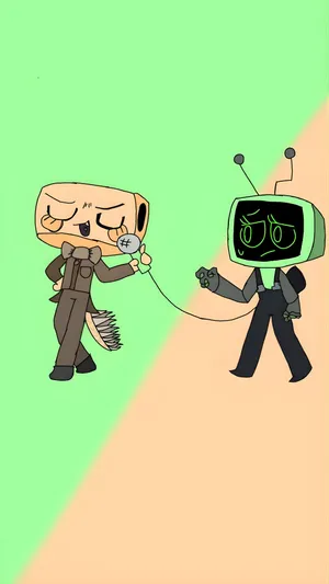 Dandys World Interview Scene Wallpaper