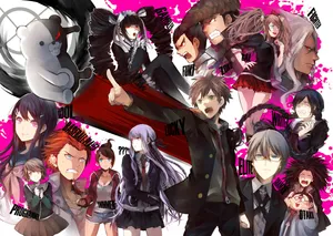 Danganronpa Character Collage Wallpaper