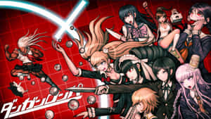 Danganronpa Characters Action Pose Wallpaper