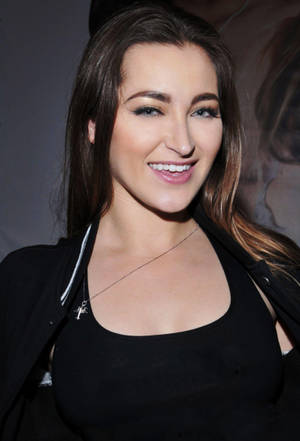 Dani Daniels In Black Tank Wallpaper