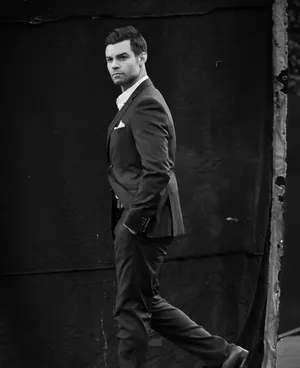 Daniel Gillies Black Suit Wallpaper