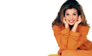 Danielle Fishel Smiling Radiantly Wallpaper