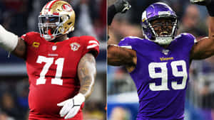 Danielle Hunter And Trent Williams Wallpaper