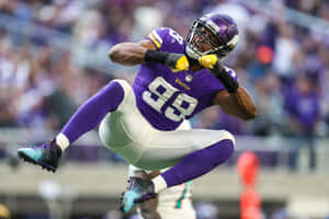 Danielle Hunter Minnesota Vikings Vs. Cincinnati Bengals Wallpaper