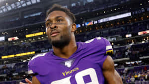 Danielle Hunter Minnesota Vikings Vs. Detroit Lions Wallpaper