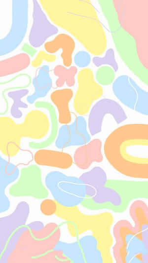 Danish Pastel Abstract Artwork Wallpaper