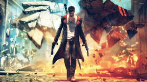 Dante Takes On The Demons Of The Underworld In Devil May Cry 5 Wallpaper