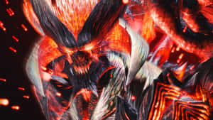 Dante Versus Fiery Demon Wallpaper