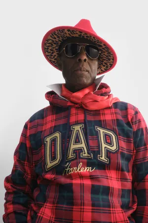 Dapper Dan In Plaid Red Hoodie Wallpaper