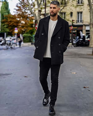 Dapper Winter Style For Men Wallpaper