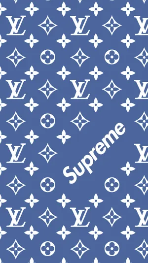 Dare To Be Bold In Blue Supreme Wallpaper