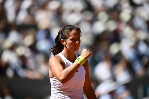 Daria Kasatkina Celebrating Victory Wallpaper