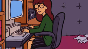 Daria Working At Home Wallpaper