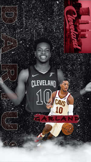 Darius Garland Cleveland Cavaliers Collage Wallpaper