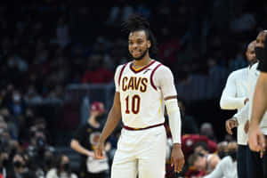 Darius Garland Cleveland Cavaliers Court Smile Wallpaper