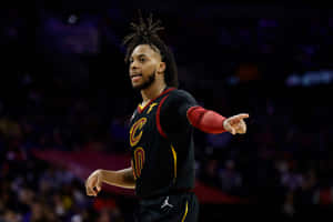 Darius Garland Cleveland Cavaliers Game Action Wallpaper