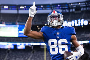 Darius Slayton Celebrating Victoryat Stadium Wallpaper