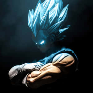 Dark 1080x1080 Vegeta Blue Digital Illustration Wallpaper