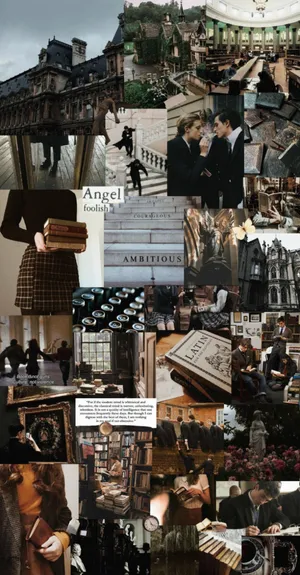 Dark Academia Latin Wallpaper