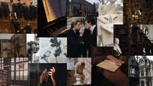 Dark Academic Collage_ History Aesthetic Wallpaper