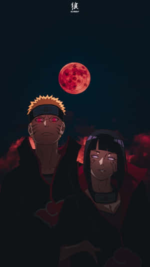 Dark Aesthetic Cartoon Hinata Hyuga Boruto Uzumaki Wallpaper