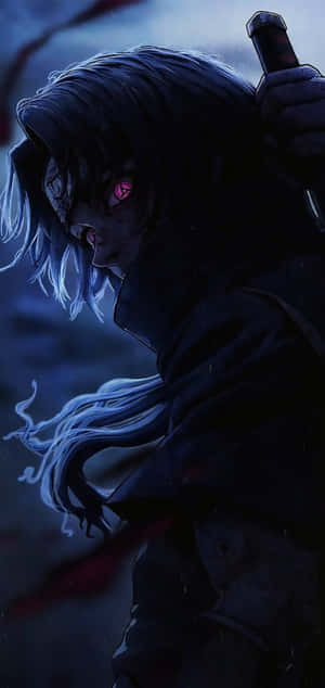 Dark Aesthetic Cartoon Itachi Uchiha Red Eyes Wallpaper