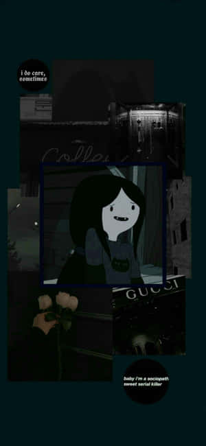 Dark Aesthetic Cartoon Marceline The Vampire Queen Wallpaper