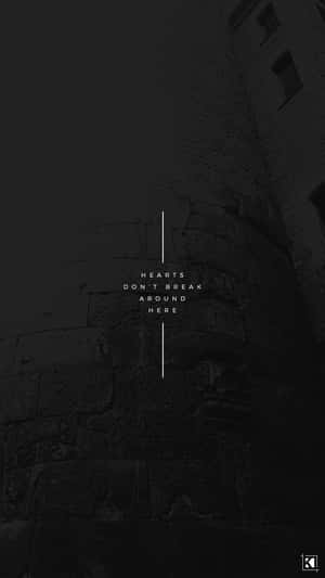 Dark Aesthetic Hearts Dont Break Wallpaper