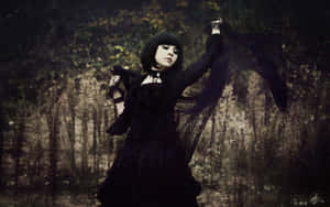 Dark Allure - Mystical Gothic Fashion Awaits Wallpaper
