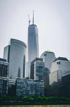 Dark And Dramatic Freedom Tower Photograph Wallpaper