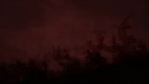 Dark And Eerie Forest Path Wallpaper