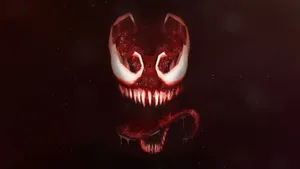 Dark And Mysterious Abstract Illustration Of Venom Wallpaper