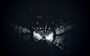 Dark And Mysterious Underground Tunnel Wallpaper