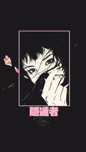 Dark Anime Aesthetic Smoking Girl Wallpaper