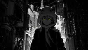 Dark Anime Cat Hood Wallpaper