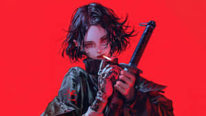 Dark Anime Character Smoking Wallpaper