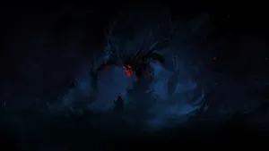 Dark Anime Demon Rising Wallpaper