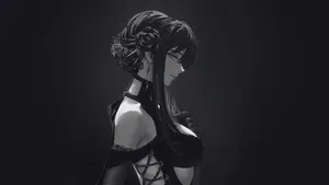 Dark Anime Girl Profile Wallpaper