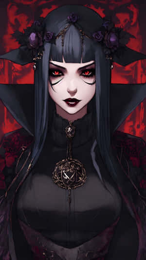 Dark Anime Sorceress Wallpaper