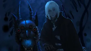 Dark Anime Villain With Demon Wallpaper