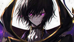 Dark Anime Villain With Purple Eyes Wallpaper