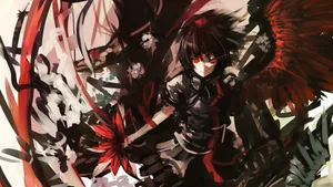 Dark Anime Villain With Wings Wallpaper