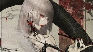 Dark Anime Woman Smoking Wallpaper