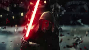 Dark_ Apprentice_with_ Lightsaber Wallpaper