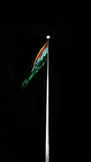 Dark Background Indian Flag Mobile Wallpaper