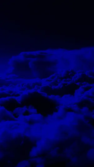 Dark Blue Background Dreamy Night Clouds Wallpaper