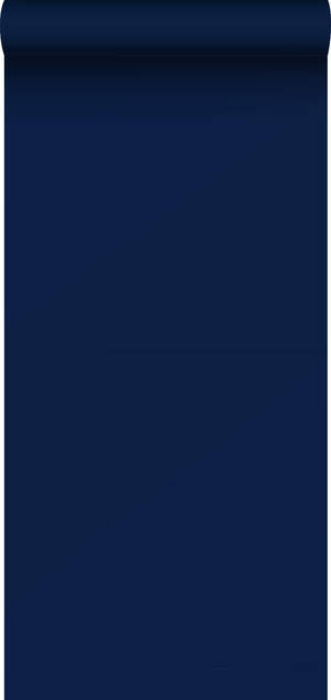 Dark Blue Plain Scroll Wallpaper